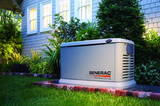 Generac generator outside of home